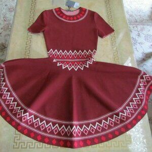 New ALEXANDER McQUEEN Runway Knit Flared Stretchy Bandage Dress